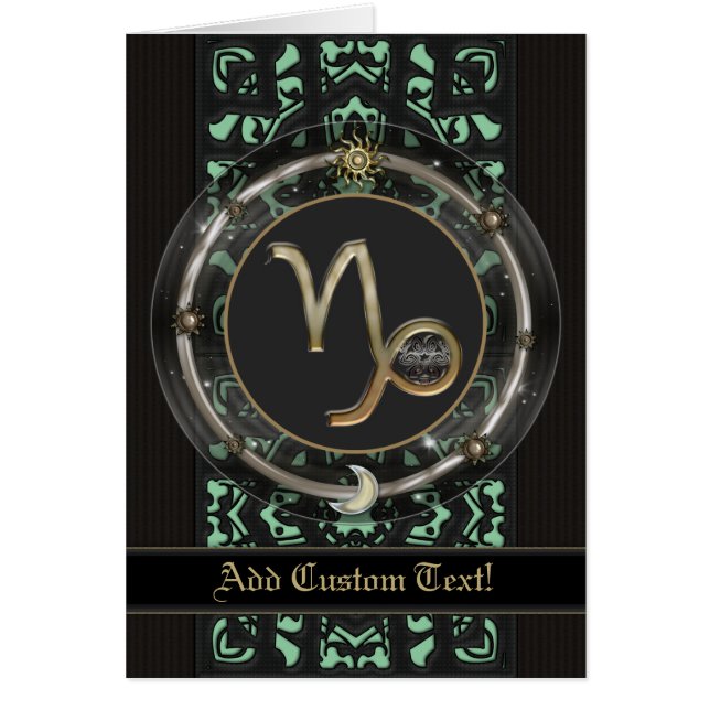 山羊座の(占星術の)十二宮図の印 (正面)