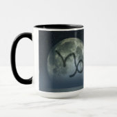 山羊座の(占星術の)十二宮図の記号 マグカップ (左)