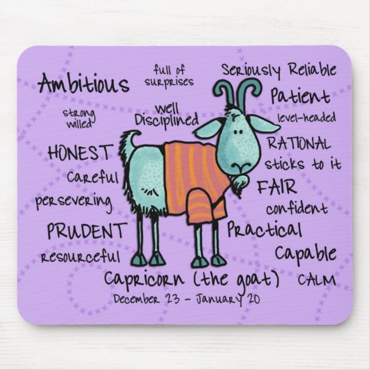 山羊座のmousepad マウスパッド (正面)