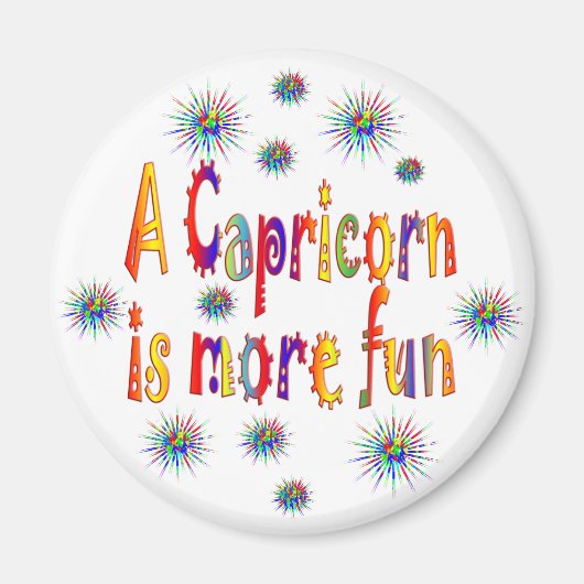 山羊座はおもしろい マグネット (正面)