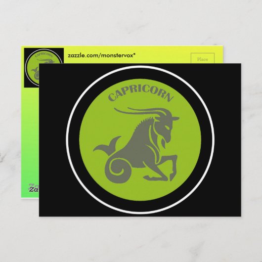 山羊座はがき ポストカード (正面/裏面)
