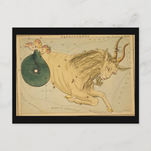 山羊座はがき ポストカード (正面)