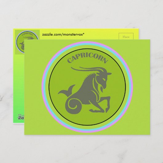 山羊座はがき ポストカード (正面/裏面)