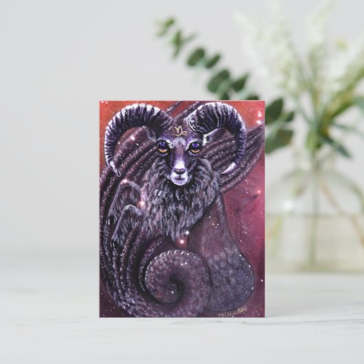 山羊座はがき ポストカード (スタンド正面)