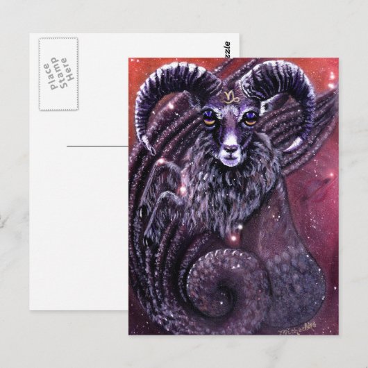 山羊座はがき ポストカード (正面/裏面)