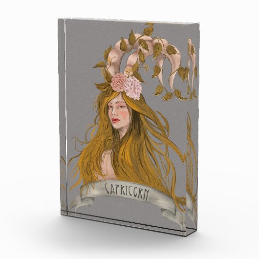 山羊座ウーマンファンタジーアクリルウォールアート フォトブロック (右)