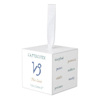 山羊座オーナメント キューブオーナメント