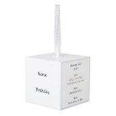 山羊座オーナメント キューブオーナメント (裏面アングル)