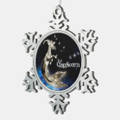 山羊座オーナメント スノーフレークピューターオーナメント (右)