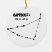 山羊座オーナメント セラミックオーナメント (正面)