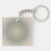 山羊座オーラグラディエント〔占星術の〕十二宮図グリーンブラウン キーホルダー (裏面)