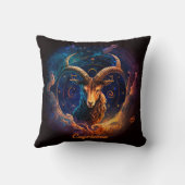 山羊座カスタム〔占星術の〕十二宮図占星術ファンタジーサンサイン クッション (裏面)