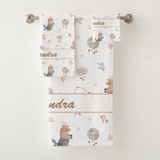 山羊座キッズ | 実用的でソフトな小さなヤギ バスタオルセット (インサイチュ)