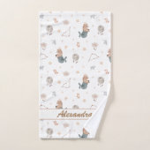 山羊座キッズ | 実用的でソフトな小さなヤギ バスタオルセット (ハンドタオル)