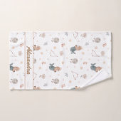 山羊座キッズ | 実用的でソフトな小さなヤギ バスタオルセット (ハンドタオル)