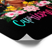 山羊座クイーンブラックウィメンズパーシステントビューティフル ポスター (角)