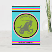 山羊座グリーティングカード カード (裏面)