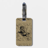 山羊座コンステレーションマップヘベリアス版木、銅版、版画 ラゲッジタグ (裏面縦)