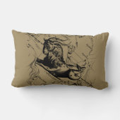 山羊座コンステレーションマップヘベリアス版木、銅版、版画 ランバークッション (裏面)