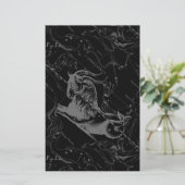 山羊座コンステレーションマップヘベリアス版木、銅版、版画 便箋 (スタンド正面)