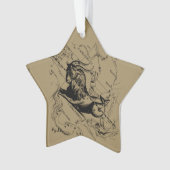 山羊座コンステレーションマップヘベリアス1690年頃 オーナメント (正面)