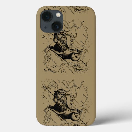 山羊座コンステレーションマップヘベリアス1690年頃 Case-Mate iPhoneケース (裏面)