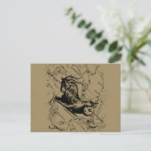 山羊座コンステレーションヴィンテージ版木、銅版、版画ヘベリアス ポストカード (スタンド正面)