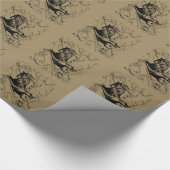 山羊座コンステレーションヴィンテージ版木、銅版、版画ヘベリアス ラッピングペーパー (角)