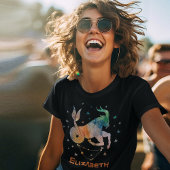 山羊座コンステレーション〔占星術の〕十二宮図水彩銀河系 Tシャツ