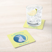 山羊座サインThunder_Cove スクエアペーパーコースター (インサイチュ)