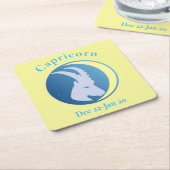 山羊座サインThunder_Cove スクエアペーパーコースター (アングル)