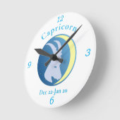 山羊座サインThunder_Cove ラウンド壁時計 (傾斜)