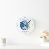 山羊座サインThunder_Cove ラウンド壁時計 (ホーム)