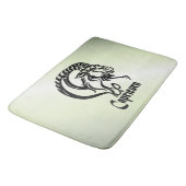 山羊座ザシーヤギ〔占星術の〕十二宮図グリーン バスマット (アングル)