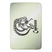 山羊座ザシーヤギ〔占星術の〕十二宮図グリーン バスマット (正面縦)