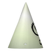 山羊座ザシーヤギ〔占星術の〕十二宮図グリーン パーティーハット (左)