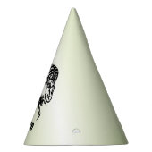 山羊座ザシーヤギ〔占星術の〕十二宮図グリーン パーティーハット (右)