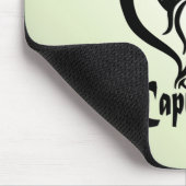 山羊座ザシーヤギ〔占星術の〕十二宮図グリーン マウスパッド (コーナー)