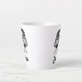 山羊座ザシーヤギ〔占星術の〕十二宮図 カフェラテマグ (正面)