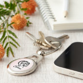 山羊座ザシーヤギ〔占星術の〕十二宮図 キーホルダー (側面)