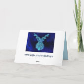 山羊座ザヤギ〔占星術の〕十二宮図グリーティングカード カード (裏面)