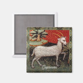 山羊座ザヤギ〔占星術の〕十二宮図サインバースデーパーティー マグネット (正面/裏面)