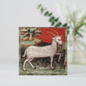 山羊座ザヤギ〔占星術の〕十二宮図サインバースデーパーティー 招待状 (スタンド正面)