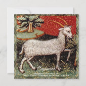 山羊座ザヤギ〔占星術の〕十二宮図サインバースデーパーティー 招待状 (正面)