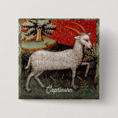 山羊座ザヤギ〔占星術の〕十二宮図サインバースデーパーティー 缶バッジ (正面)