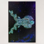 山羊座ザヤギ〔占星術の〕十二宮図パズル ジグソーパズル (縦)