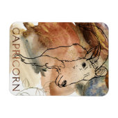 山羊座ザヤギ〔占星術の〕十二宮図星占いバースデーブルー マグネット (横)