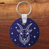 山羊座ザヤギ〔占星術の〕十二宮図標識 キーホルダー (裏面)