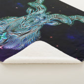 山羊座ザヤギ〔占星術の〕十二宮図毛布 シェルパブランケット (3/4)