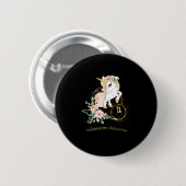 山羊座シャツ〔占星術の〕十二宮図ユニコーンサイン星占い 缶バッジ (正面&裏面)